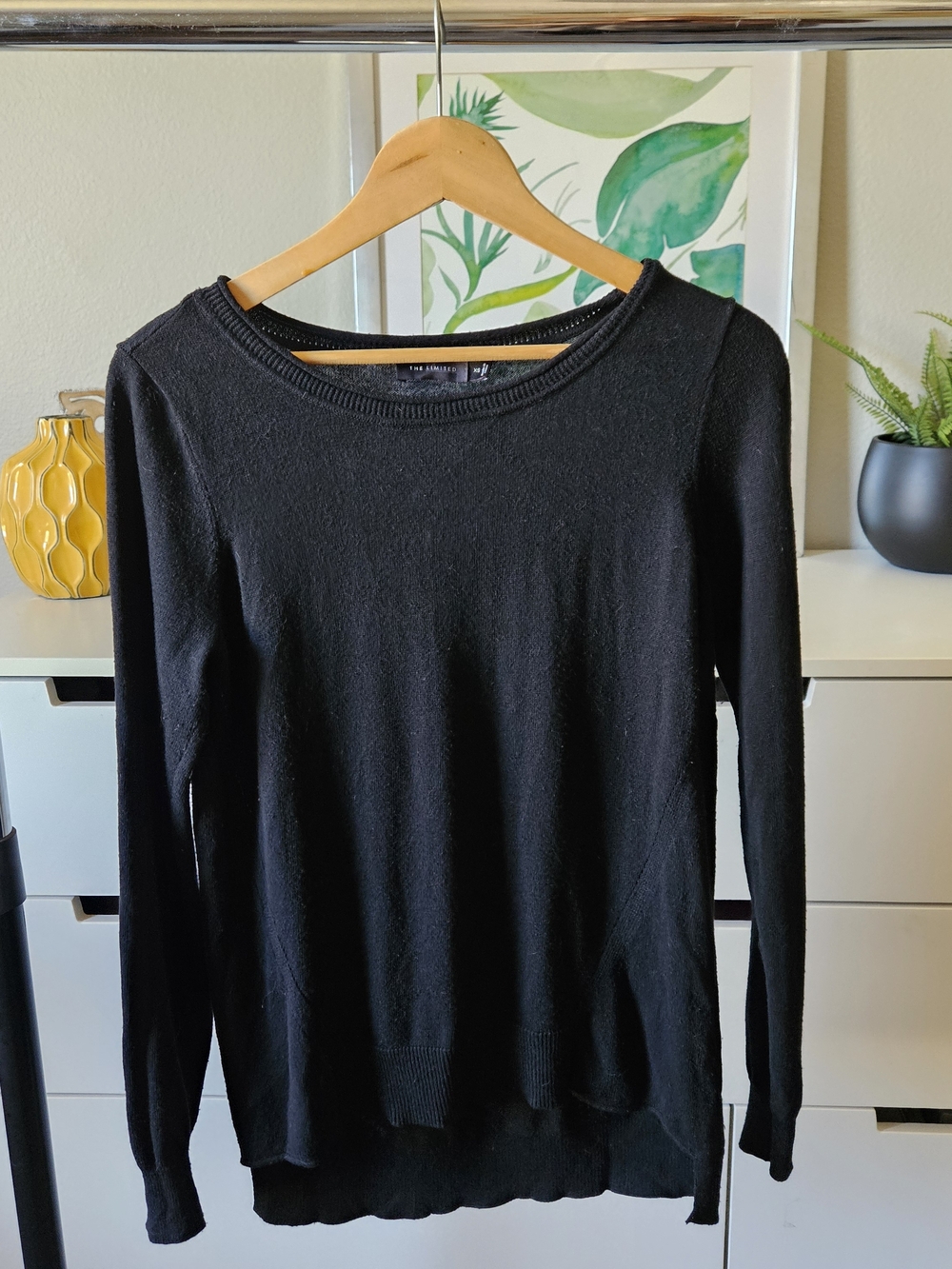 The Limited Classic Black Long-Sleeve Knit Top - Women